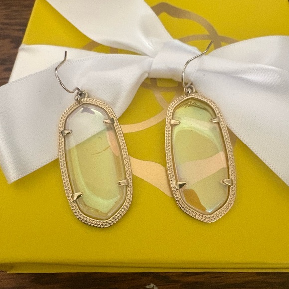 Kendra Scott Gold Iridescent Elle Earrings - Picture 11 of 11